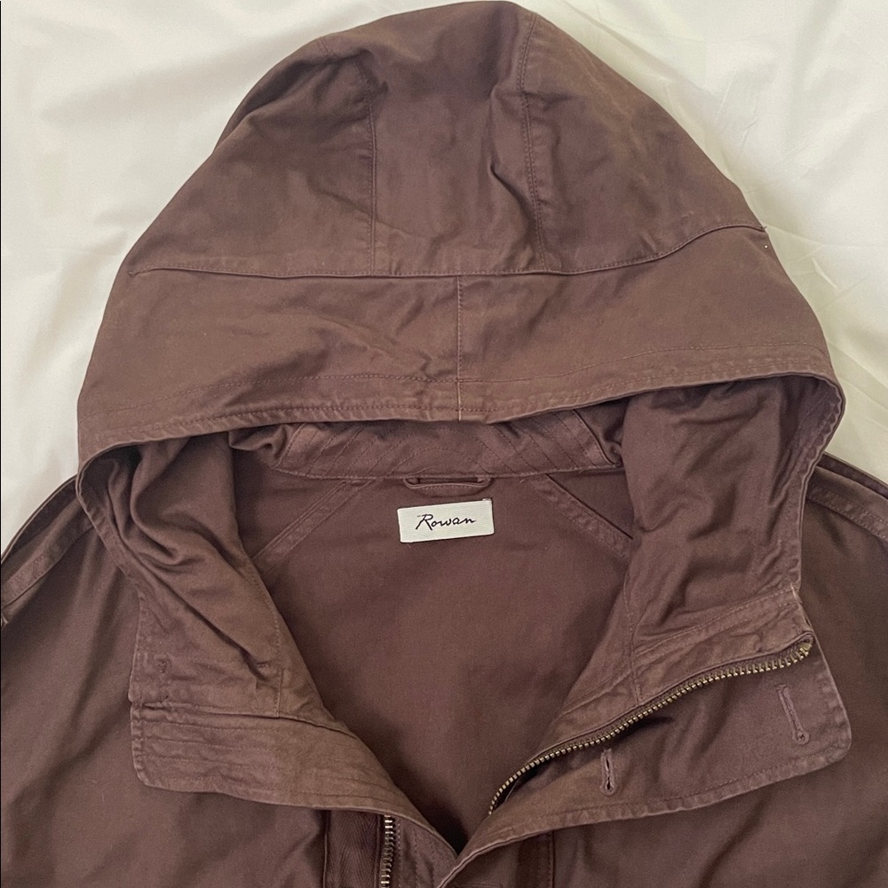 New Rowan Finnian Hooded Utility Jacket - Mountain Ridge Brown - M - Picture 10 of 17